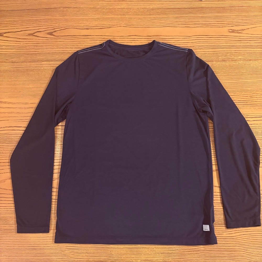 Vuori Long Sleeve Current Tech Tee - Black